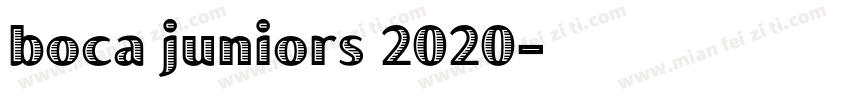 boca juniors 2020字体转换